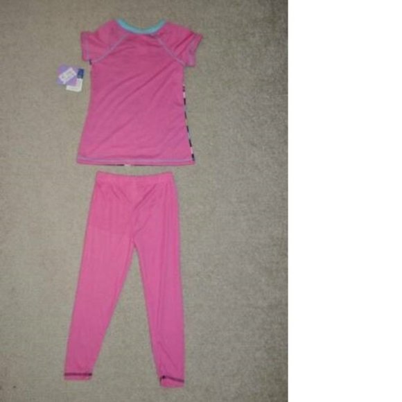 *Disney Tinkerbell Pajamas sz 4/6 Pink Short Sleeve Shirt & Pants & Lip 7 Pc Set - Picture 6 of 7